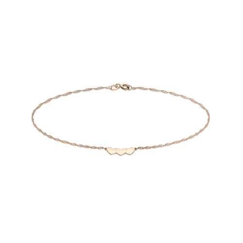 Cheville Femme Or 375/1000 Chaîne Or Jaune Idée Cadeau