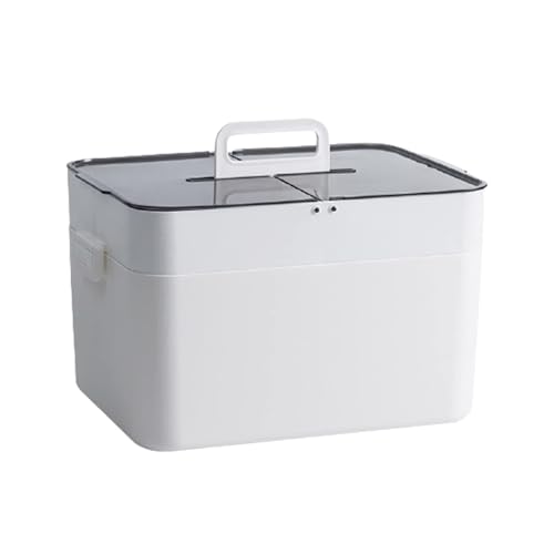 Cassetta dei medicinali portatile grande cassetta di pronto soccorso armadietto dei con scomparti per la casa allaperto plastica