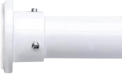 Room/Dividers/Now Tension Curtain Rod - No Drill Curtain Rods for Room Dividers - Spring Tension Shower Rods for Bathroom - Adjustable Curtain Rod - Heavy Duty Tension Window Rod - 48-80 in, White