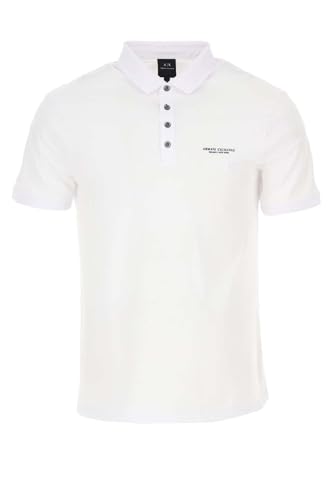 Armani Exchange Men's Short Sleeve Milano/New York Logo Jersey Polo Shirt2