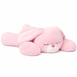 Mushymallow Weighted Bunny Stuffed Animal Soft Weighted Rabbit Plushes Cute Pink Bunny Plush Toy Birthday Easter for Kids Boys Girls Adults (20" 4 lbs)