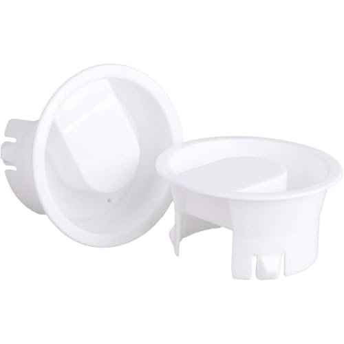 Water Pitcher Lids, 2 Pieces Glass Carafe Lids Covers Food Grade Plastic Dust Proof Splash Resistant Bottle Stoppers for Water Jug Glass Bistro Pitcher - Thumbnail 4