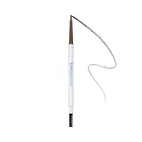 Kara Beauty Essentials Micro Brow Pencil with Castor Oil - Long-Wearing, Retractable Eyebrow Pencil with Fine Tip and Spoolie Brush for Fuller Brows. Perfect Eyebrow Makeup for Women (Soft Brown)