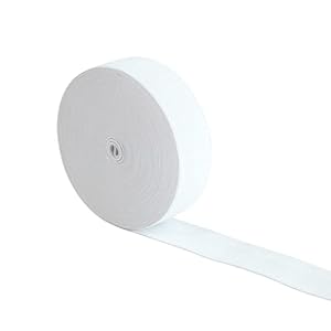 Evyienen Gummiband Weiß 25mm Breit 10 Meter