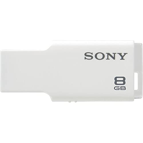 Sony 8GB Micro Vault M-Series USB 2.0 Flash Drive, White (USM8GM/W)