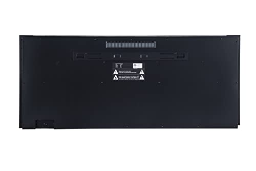 Touchstone Sideline Deluxe -Stainless Steel Smart Electric Fireplace- 50" Wide- Alexa/WiFi-Enabled- in Wall Recessed- 5 Flame Settings- 9 Flame Colors- 1,500W Heater- Log & Crystal Options- 86273