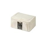 Legpador 2 Stück Aufbewahrungsbox, Aufbewahrungsboxen mit Metallrahmen, Kleiderschrank Organizer,...