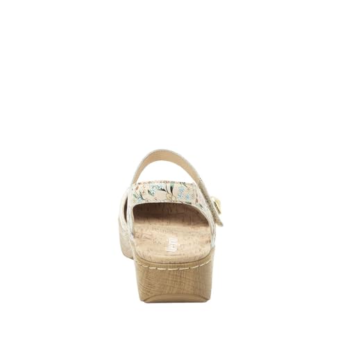 Image of Alegria Women's Opal Leather Shoes with Slingback Open Back Sandals