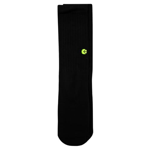 Ethika Men's Crew Sock | Black Logo -Flo Green-2