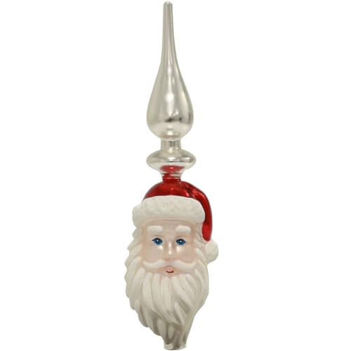 Floristik24 Baumspitze Glas Weihnachtsmann Christbaumspitze 34cm...