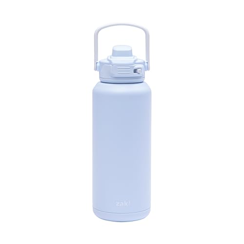 Zak Designs Beacon Straw Lid Water Bottle for Travel or At Home, ...