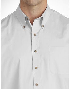 Harbor Bay by DXL Men's Big and Tall Easy-Care Solid Sport Shirt