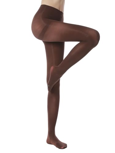 Image of HA WA Women 80D Opaque Tights High Waist Control Top Pantyhose
