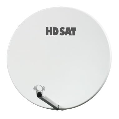 Pack HDSAT Parabole Satellite Fibre Composite Blanche 75cm + LNB Single HD 4K