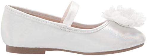 The Children's Place Baby Girls Strap Ballet Flats, White, 8 -Infant | Image 5