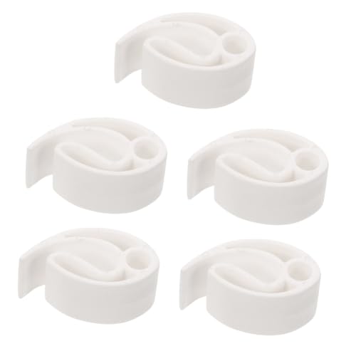 BRIGHTFUFU 5pcs Sports Disc Holder Portable Flying Disc Clip Plastic Carrying Supply Durable for Long Time