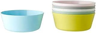 Ikea 204.613.78 Kalas Pack of 6 Plastic Bowl Dishes Multi Coloured Pastel
