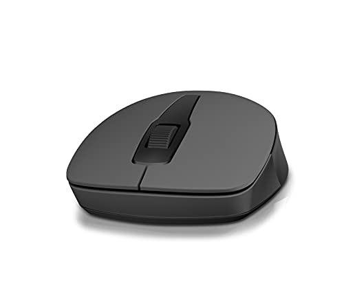 HP 150 Wireless USB Mouse with Ergonomic and ambidextrous Design, 1600 DPI Optical Tracking, 2.4 GHz Wireless connectivity, Dual-Function Scroll Wheel and 12 Month Long Battery Life