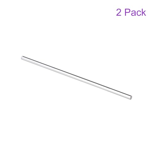 Image of DMiotech 2 Pack 5 /16 Inch x 10inch Acrylic Round Rod Solid Plastic PMMA Bar Stick for DIY Crafts Clear