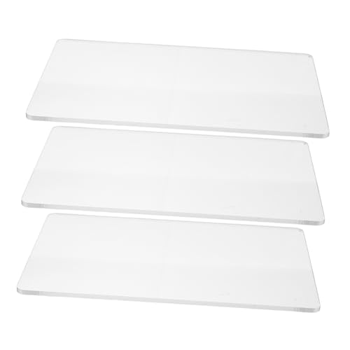 IWOWHERO Portable 3pcs Transparent Engraving Mats Die Cutting Machine Plates Non-slip Coating for Artistic Craft