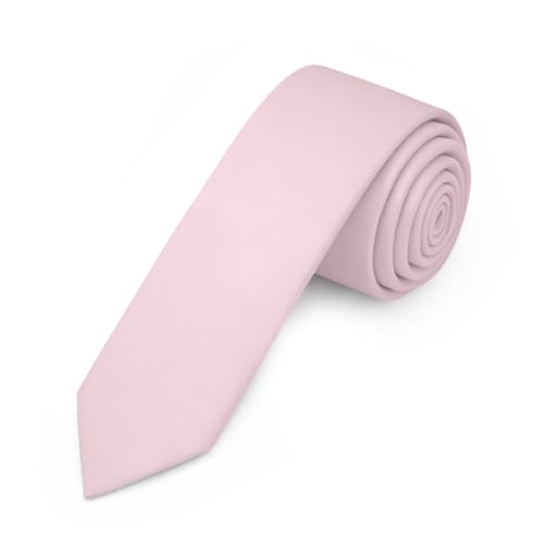 Image of Jacob Alexander Men's Skinny Width 2 inch Solid Color Tie