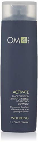 Organic Male OM4 Activate: Black Spruce & Siberian Ginseng Hair Densifying Shampoo, Stimulating and Nourishing haircare image 3