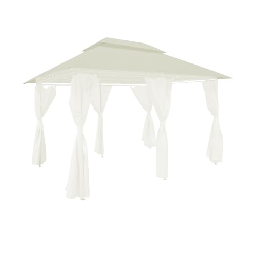 Ersatzdach Pavillon Girona 3x4 m BEIGE Wetterfest & Reißfest