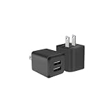 USB Wall Charger, Charger Block,Dual Port USB Cube Chargers,Power Adapter Charging Plug Box Brick for Phone 14/13/12/11/Pro Max/SE/XS/XR/X,Android Phones, and More (Black)