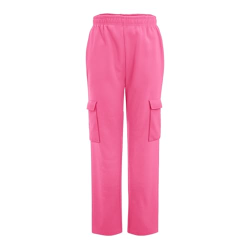 Girls Sweatpants Cargo Pants High Waisted Baggy Trousers Athletic Joggers Wide Leg Track Pants Cargo Sweatpants with Pockets4