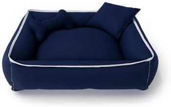 Cama Pet Média para Cachorro, Lavável, 60x60 cm, para Animais até...