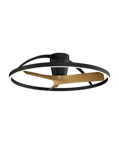 Ventilador NEPAL II negro-madera