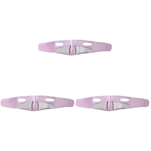 Chin Strap 3Pcs Face Lifting Face Shaper Strap Reusable Breathable Sbr Lift Belt for Double Chin Reduction Jawline and Neckline Support image 3