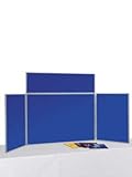 Faltdisplay Kits -Traditionelle interne Präsentation Büro Schulinstitut (Tischplatte Groß (mit einzelnen Header) Blau / Grau) - Folding Display Kits -Traditional internal presentation office school institute (Table top Large (With single header) Blue/Grey)