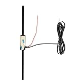 LALAFINA Antenna Amplificatrice per Radio Auto Fm Am Migliora La Ricezione per Suv e Veicoli Facile Installazione e Potenziato