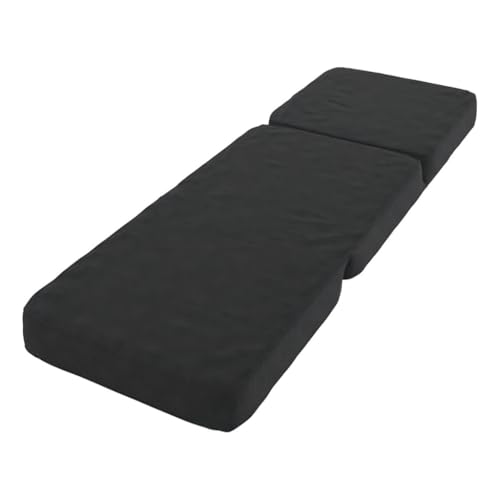 Cama Sofá Dobrável Casal e Solteiro Preto - Modelo Versátil 3 em 1: Sofá, Cama Box e Cadeira Espreguiçadeira, Colchão para Base Cama Box, Sala, Quarto ou Escritório(Solteiro)