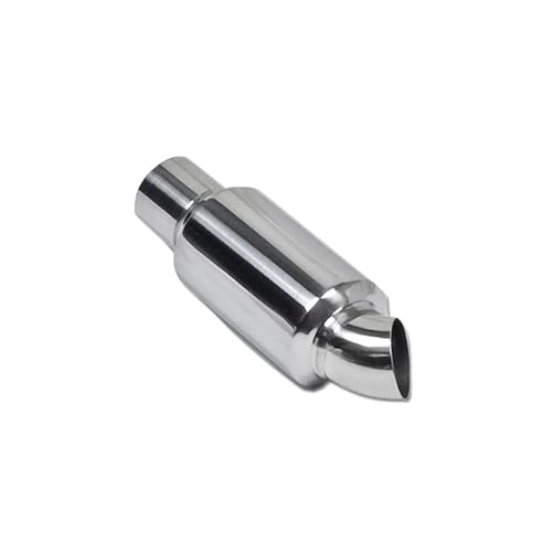 SCKCPNHNPP Embout Silencieux Universel 2.0 2.5 ''entrée Sortie D'échappement Pointe Son Tuning Silencieux Voiture Silencieux Pointe Résonateur Double Embout...