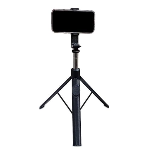 Image of Prolet 170cm Selfie Stick with Tripod, Bluetooth Selfie Stick Tripod, 170CM / 67inch Extra Long Selfie StickTripod Remote Control (Black, Remote Included, Without Light)-Black