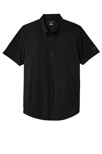 OGIO Unisex Gravitate Full Button Polo | Moisture Wicking Polo Shirt for Men & Women, Athletic Button Down Shirt