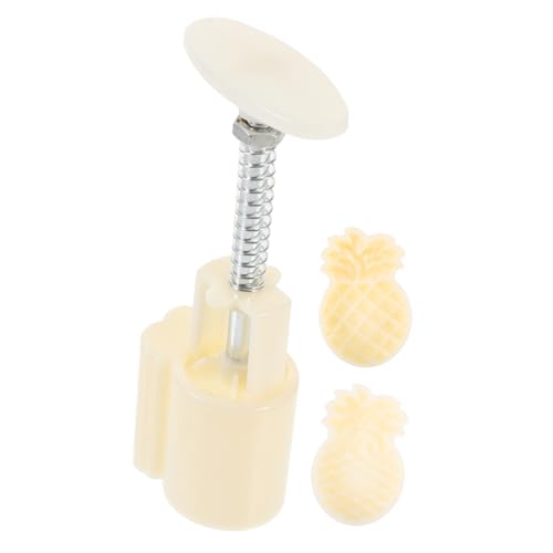 COLLBATH 1 Set DIY Molds Hand Pressure Pineapple Cake Baking Moulds for Moon Cake Cooking Easy to Use for Traditional Festivals Two