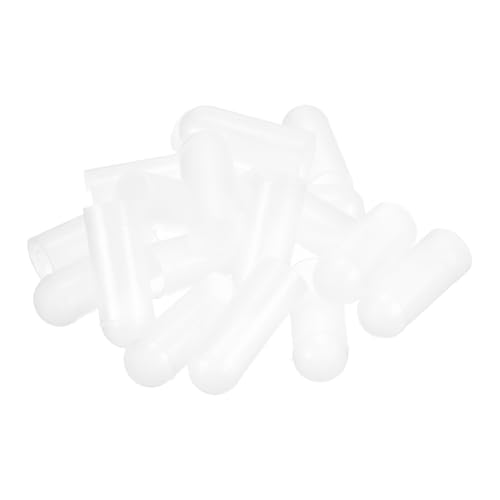 Image of uxcell 18Pcs Silicone End Caps, 16mm(5 /8 inch) ID 38mm(1-1 /2 inch) Height Round Rubber Elastic Screw Thread Protectors Soft Flexible Screw Bolt Covers Caps for Metal Tube Rod Bolt, Clear