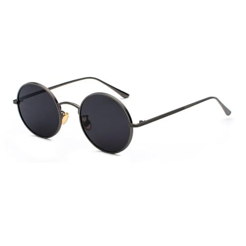 Lunettes de soleil rondes au design vintage et verres tendance unisexe