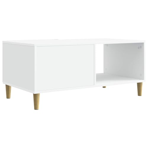 Table basse blanche salon design minimaliste et stable - 7