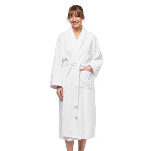 Kaufman Velour Shawl Collar Robes | Personalized & Monogramed | Unisex 100% Cotton Bathrobes for Men & Women, Luxury Hotel