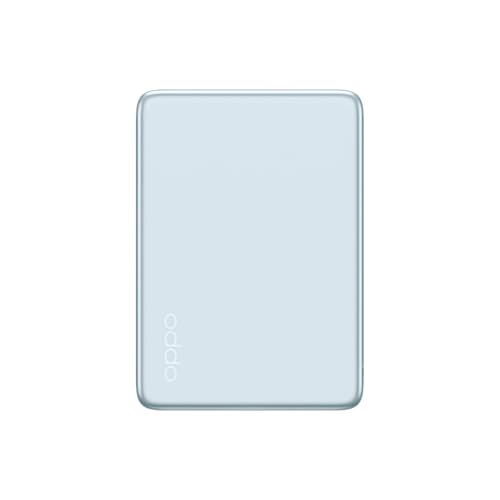 OPPO MPBV02 Cargador portátil, 5000 mAh, imantado, Recarga inalámbrica, batería Externa, Compatible con Dispositivos Apple, Azul