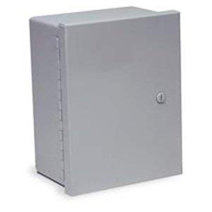 Wiegmann N1C121408 N1C-Series NEMA 1 Small Hinged Cover Wallmount Cabinet, Steel, 14