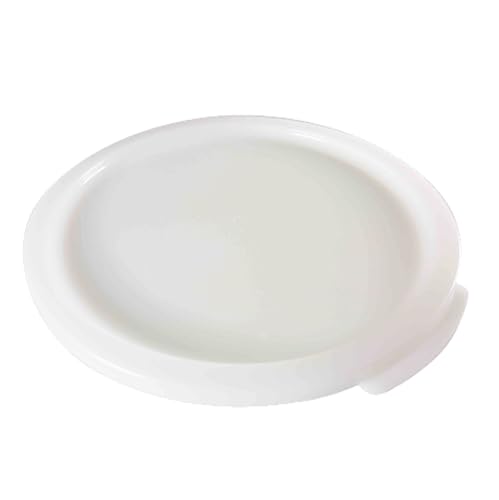 FSE PLRFC121822PP Food Storage Container Cover, fits 12, 18, 22 Quart, Round, Stain Resistant, -40° to 160° F Temperature Range, BPA Free, Polypropylene, White, NSF