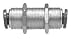 Midland Metal 20128C Brass 3/8 Push-In Bulkhead Union (Pack Of 10)