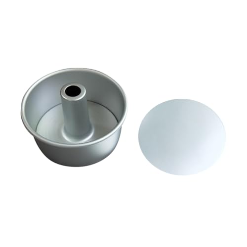 Mikikit Molde Redondo para Tartas Aleación de Aluminio con Fondo Desmontable Diseño para Hornear DIY Fácil de Desmoldar y Limpiar