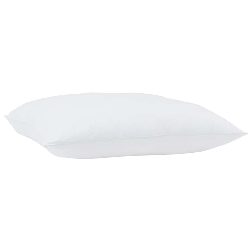 2 almohadas blancas 70 x 60 x 20 cm algodón poliéster almohada para dormir de lado, almohada de cama con relleno de poliéster suave, almohada cama para dormitorio y habitación de invitados