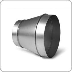 Reducer, 250mm to 100mm Diameter Taper, ducting, hydroponics, Ventilation, Extraction